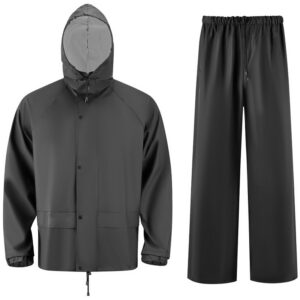 Multi-Pocket Weatherproof Rain Jacket