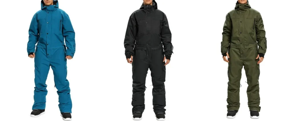 Waterproof ski suit sample prepared for a snowy resort procurement review