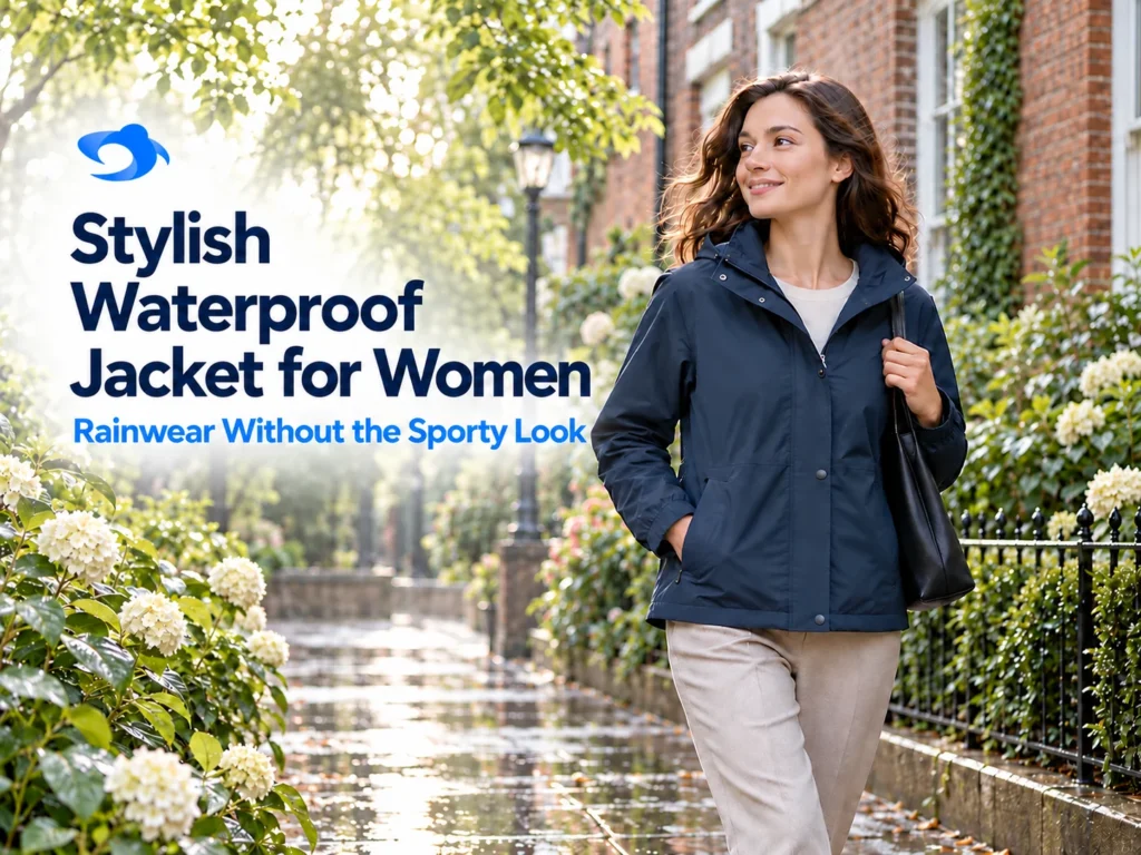 Illustrative outdoor cover for Stylish Waterproof Jacket for Women