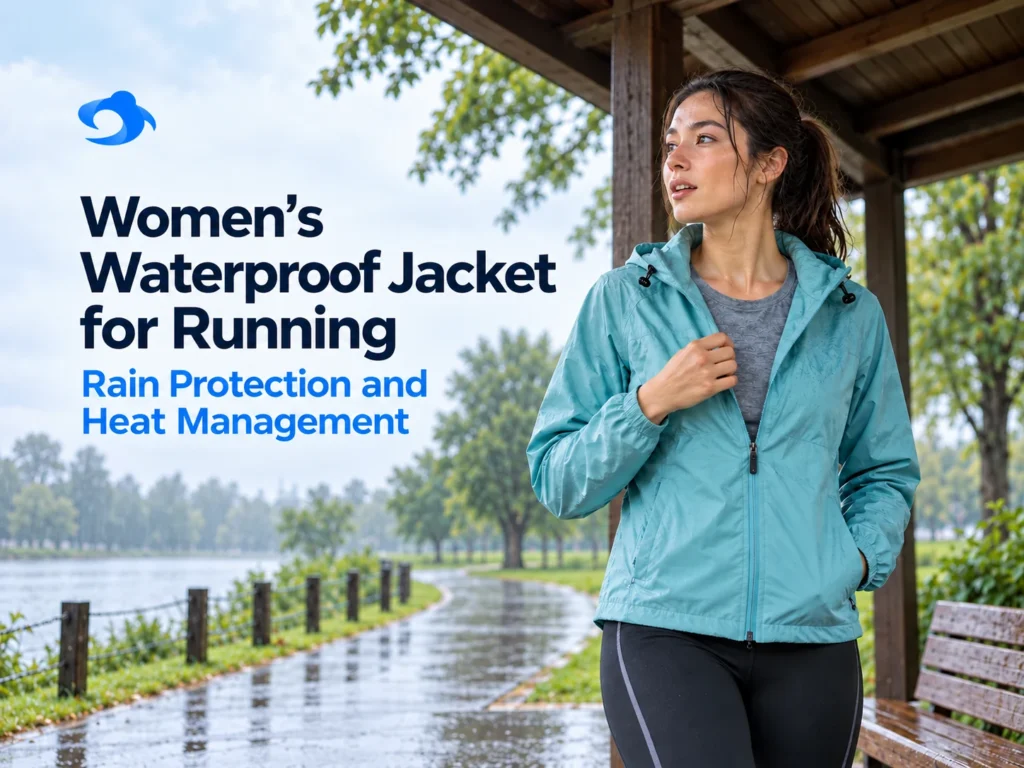 Illustrative outdoor cover for Women's Waterproof Jacket for Running